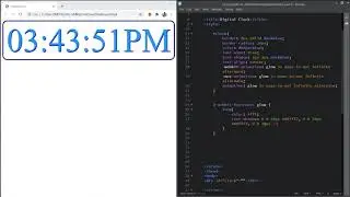 Digital clock html js | Java script project for making clock | AL AMIN screen