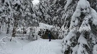 WINTER CAMPING - 3 days on Mont Tremblant 🌨️🏔️