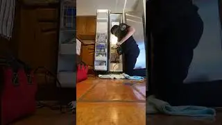 Defrosting a Jenn-air refrigerator defrost drain line. #appliance #jennair #streamer #drainline