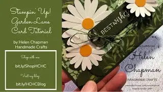 Stampin&rsquo; Up! Garden Lane DSP Card Tutorial by Helen Chapman Handmade Crafts