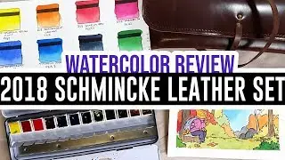 Обзор и демонстрация &mdash; набор кожаных чехлов Schmincke (праздничный выпуск 2018 г.) 🎨