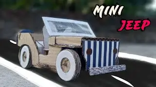 How To Make Mini  Jeep 🚙 Toy Car With Cardboard At Home 