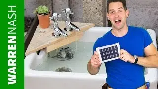 Solar Water Feature for Gardens - Made with Belfast Sink - Easy DIY by Warren Nash