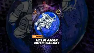 Tips repaint helm motif astronot yang disukai anak-anak #catsemprot #catmotor #samuraipaint