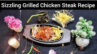 Sizzling Grilled Chicken Steak Recipe in Urdu/Hindi by Amara Umair TV