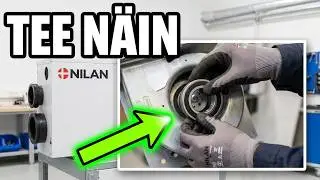 Nilan EC9 puhaltimien laakerien vaihto