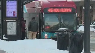 Snow-covered bus stops create safety concerns for COTA riders after historic winter storm