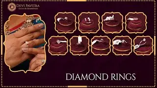 Designer Finger Rings with Diamonds | Rose gold | Light weight II Devi Pavitra Gold & Diamonds
