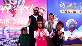Alhamdulilah - Families enjoying Hot Air Balloons & Motor Gliding activities @ Blue World City.