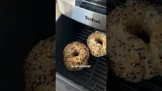 Bajgle proteinowe z serka wiejskiego | Airfryer Tefal Easy Fry&Grill 2w1 EY505 (przepis w opisie)