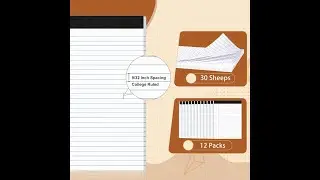 Glyanlee Office Legal Pads 8 5 X11 75, Narrow Ruled Notepads