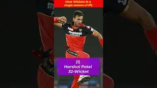 Most Wickets in a single season of IPL #cricket #ytshorts #shorts #trending #ipl