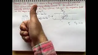 Example 4.7 Figure 4.13 shows a long straight wire of a circular cross-section ( radius a) carrying