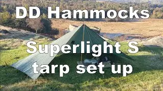 DD Hammocks Superlight S tarp set up