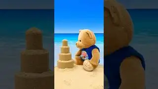 🏰Sand castle by Va🐻 #goodamorningva #buildabear #beach #sunbath #sandart