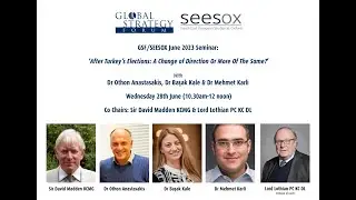 GSF/SEESOX Seminar: &lsquo;After Turkey&rsquo;s Elections: A Change Of Direction Or More Of The Same?&rsquo;