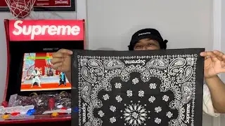 Supreme SS24 Week 1 Unboxing!! Bandana Handkerchiefs & Free Gift of the Season: Le Straw