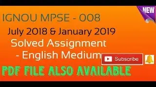 MPSE - 008 State Politics In India Assignment Solution july 2018 and January 2019