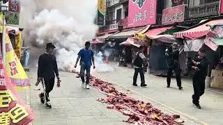 2025.11.30北港朝天宮鞭炮道路