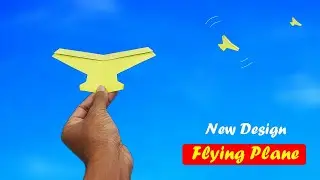New Design Glider Plane - How to Make and Flying Paper Plane - Make Bird Toy