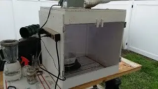 A home-made chemical fume hood I built myself