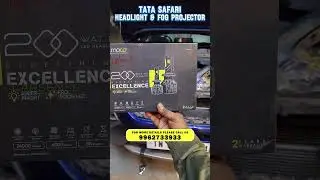 Tata Safari Headlight & Fog Projector Upgraded | Car LED Lights | Fog Projectors | Car Sense