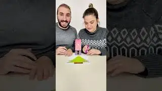 Christmas Tree Race with My Spouse 🎄✨ #boardgames #challenge #funny