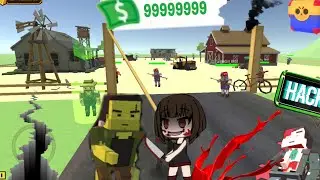 Save the Farm from Bad Zombies and Hack the Game to get Invincible in Blockapolypse Zombie Shooter