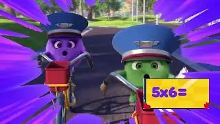 Песня на таблицу умножения Sunny Bunnies S4 против JunyTony, песня на таблицу умножения 5