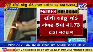 Gandhinagar municipal corporation polls: 56.51% voter turnout recorded on an average| TV9News