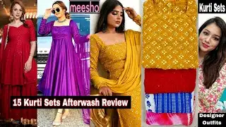 ❤️Meesho 15 Kurti/Kurta Set Haul 😱|Meesho Huge Afterwash Review |😃 Meesho Kurti Haul|Meesho Haul