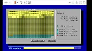 How to start a Surface Scan with Scandisk in Windows 95?