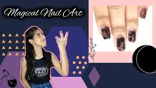 Magical Nail Art | Black Tempera Colours | Nail Art In Hindi | Let's Nailedit |