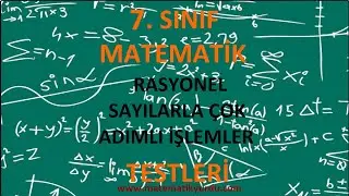 Test 6 - Rasyonel Sayılarla Çok Adımlı İşlemler Testi Çözümü (7. Sınıf)