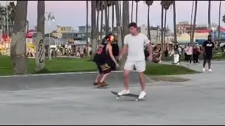 Crunchy Christ skateboarding Venice August 2023