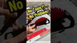 Table Saw Blade Replacement without flat wrenches #thetoolpulse #diy #tooltips