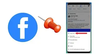 How to UnPin a Post on Facebook Page Using Mobile | Tamil Tech Nike
