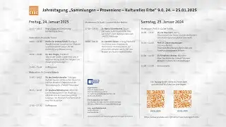 Sammlungen &ndash; Provenienz &ndash; Kulturelles Erbe 9.0 am 25.01.2025