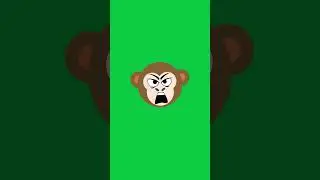 Censored Monkey Bleeps Green Screen Motion Graphics 4K 30fps Copyright Free
