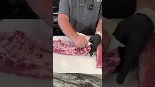 how to remove membrane from ribs  #howtobbqright #bbqribs #ribs