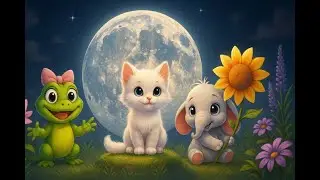 Las Mejores Canciones Infantiles de Valores con Sol la Elefantita, Lina la Gatita y Susi la Ranita 🌙
