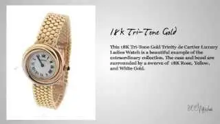 Trinity de Cartier 18K Tri Tone Solid Gold Watch