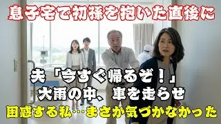 初孫を抱いた瞬間、夫が「帰るぞ！」と激怒した理由。土砂降りの車内、夫の視線の先にあった“ある真実”に私の血の気が引いた…【60代以上の方へ】.