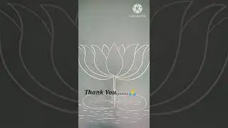 How to draw Lotus Drawing with W Letter #shorts #shortsfeed #art #drawing #lotus