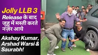 Akshay Kumar, Arshad Warsi & Saurabh Shukla Spotted in Juhu | Jolly LLB 3 Release Buzz