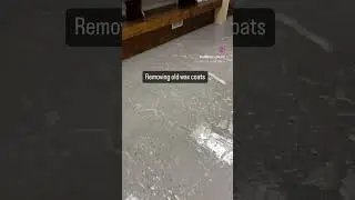 Removing old wax from floors #diy #atlantaga #cleaning