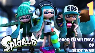 Splatoon - 1000p Challenge of Turf War(Regular Battle) #1