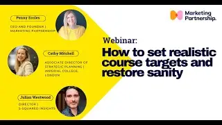 How to set realistic course targets and restore sanity