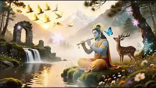 divine krishna flute | peaceful instrumental music for meditation & soul healing
