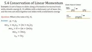 5M2A5 Ratio of Kinetic energy of a perfectly inelastic collision